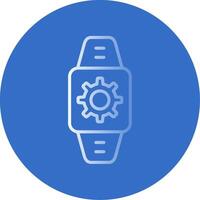 Smartwatch Flat Bubble Icon vector