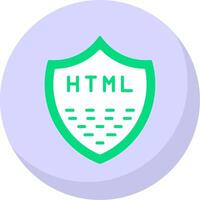 Protection Flat Bubble Icon vector