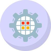 Kanban Flat Bubble Icon vector