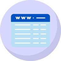 Web Programming Flat Bubble Icon vector