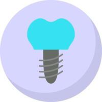 Implants Flat Bubble Icon vector