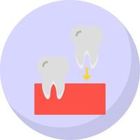 Implants Flat Bubble Icon vector