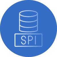 Sql Databases Flat Bubble Icon vector