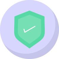 Safety Flat Bubble Icon vector