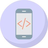 App Development Flat Bubble Icon vector