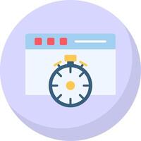 Fast Access Flat Bubble Icon vector