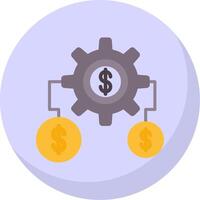 Money Expert Flat Bubble Icon vector