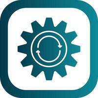 Repeat Glyph Gradient Corner Icon vector