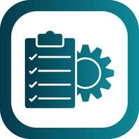 Project Management Glyph Gradient Corner Icon vector