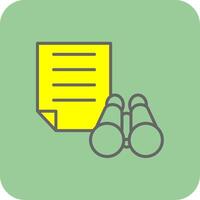 Scope Glyph Gradient Corner Icon vector
