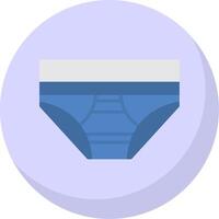 Underwear Flat Bubble Icon vector