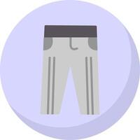 Trousers Flat Bubble Icon vector