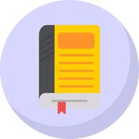 Book Flat Bubble Icon vector