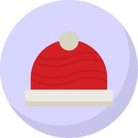 Winter Hat Flat Bubble Icon vector