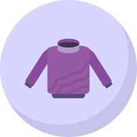 Sweater Flat Bubble Icon vector