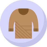 Sweater Flat Bubble Icon vector