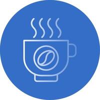 Coffee Flat Bubble Icon vector