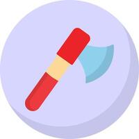 Axe Flat Bubble Icon vector