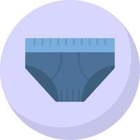 Underwear Flat Bubble Icon vector