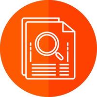 Files Line Red Circle Icon vector