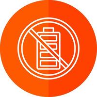 Prohibited Sign Line Red Circle Icon vector