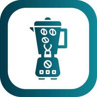 Coffee Grinder Glyph Gradient Corner Icon vector