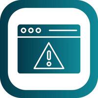 Access Denied Glyph Gradient Corner Icon vector