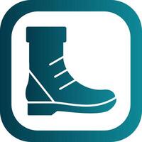 Boot Glyph Gradient Corner Icon vector