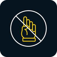 Prohibition Line Red Circle Icon vector