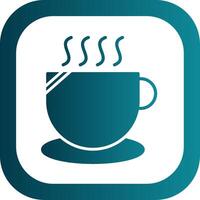 Cup Glyph Gradient Corner Icon vector