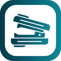 Stapler Remover Glyph Gradient Corner Icon vector