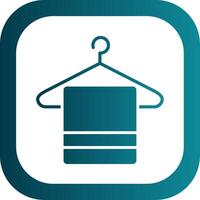 Hanger Glyph Gradient Corner Icon vector