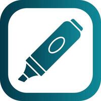 Highlighter Glyph Gradient Corner Icon vector