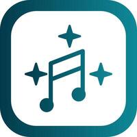 Music Glyph Gradient Corner Icon vector