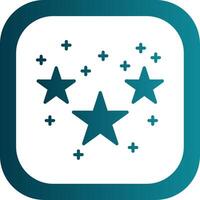 Stars Glyph Gradient Corner Icon vector