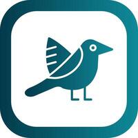 Ornithology Glyph Gradient Corner Icon vector