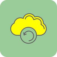 Backup Glyph Gradient Corner Icon vector