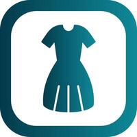 Dress Glyph Gradient Corner Icon vector