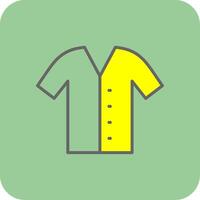 Shirt Glyph Gradient Corner Icon vector