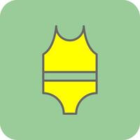 Swimsuit Glyph Gradient Corner Icon vector