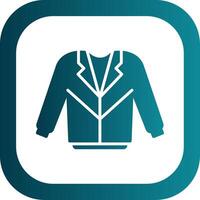 Coat Glyph Gradient Corner Icon vector