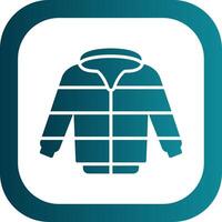 Jacket Glyph Gradient Corner Icon vector