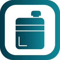 Flask Glyph Gradient Corner Icon vector