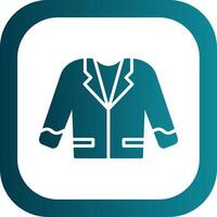 Suit Glyph Gradient Corner Icon vector