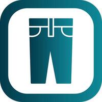 Jeans Glyph Gradient Corner Icon vector