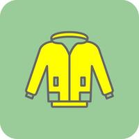 Jacket Glyph Gradient Corner Icon vector