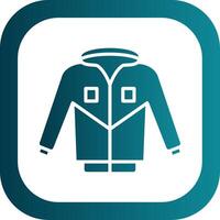 Jacket Glyph Gradient Corner Icon vector