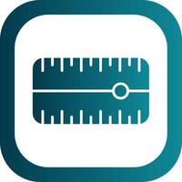 Dial Glyph Gradient Corner Icon vector