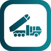 Truck Glyph Gradient Corner Icon vector