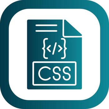 Css Glyph Gradient Corner Icon vector